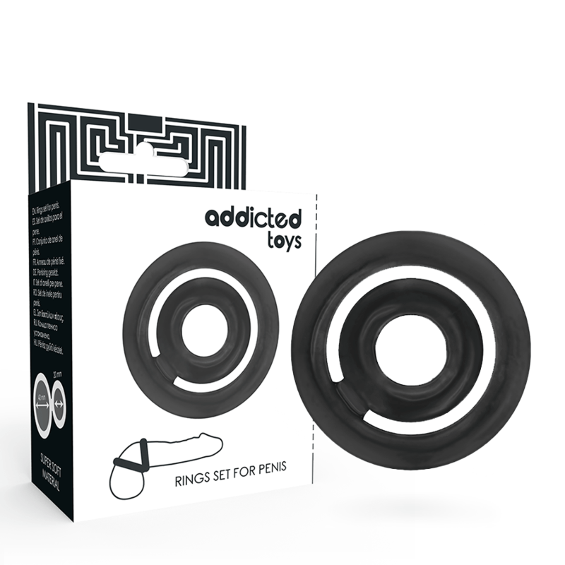 ADDICTED TOYS - POTENZ - C - RING PENIS BLACK - Amore24