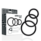 ADDICTED TOYS - RINGS SET FOR PENIS BLACK - Amore24