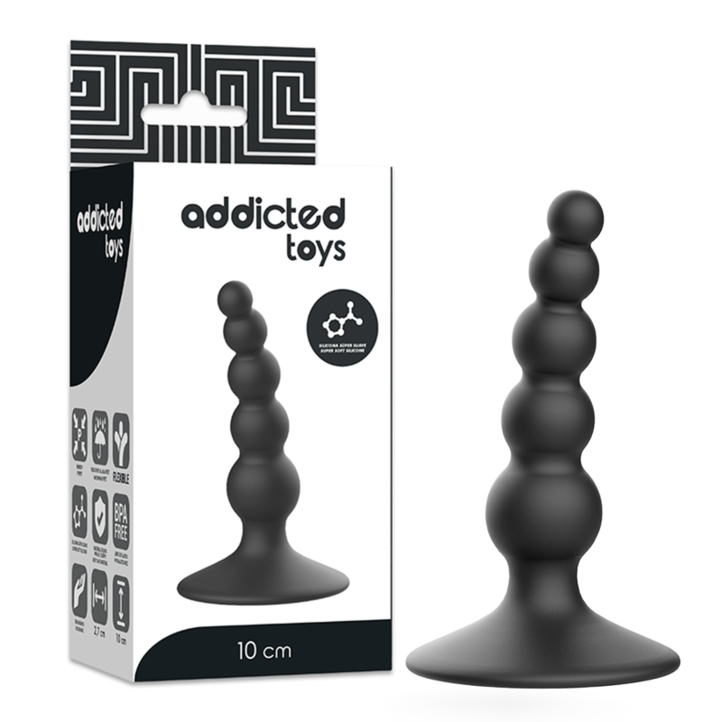 ADDICTED TOYS - ANAL SEXUAL PLUG 10 CM BLACK - Amore24