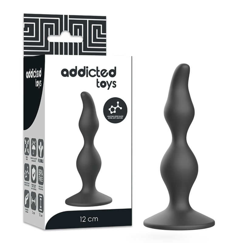 ADDICTED TOYS - ANAL SEXUAL PLUG 12 CM BLACK - Amore24