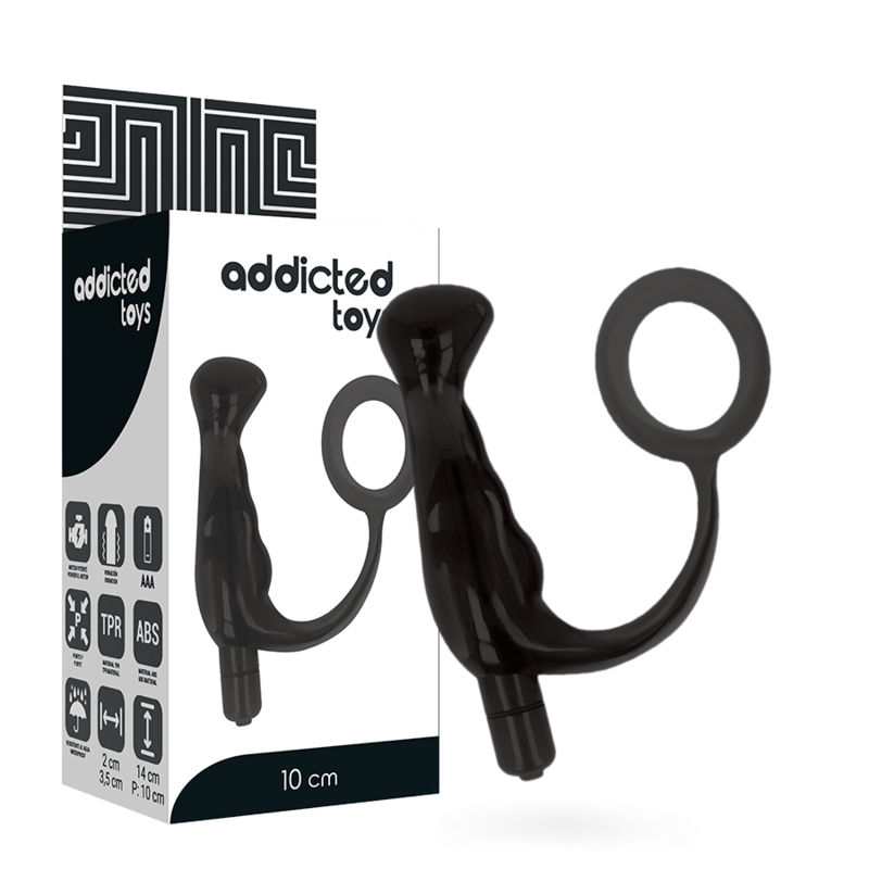 ADDICTED TOYS - VIBRATOR PROST TICO BLACK 10 CM - Amore24