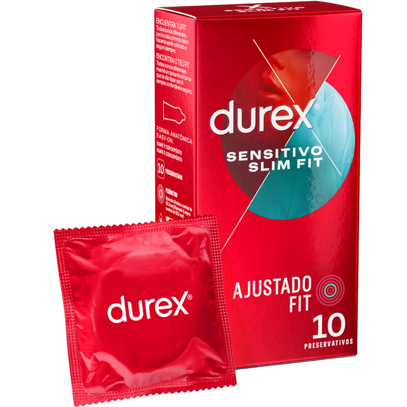 DUREX - SENSITIVO SLIM FIT 10 UNITS - Amore24