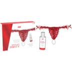 INTT RELEASES - BRAZILIAN RED PANTY WITH PEARLS AND LUBRICATING GEL 50 ML - Amore24