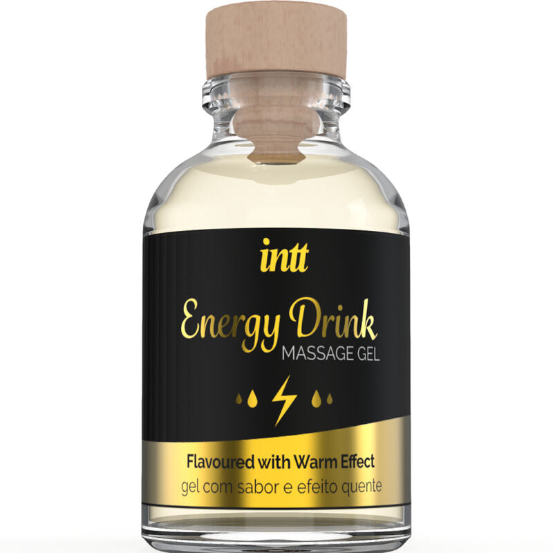 INTT MASSAGE & ORAL SEX - MASSAGE GEL WITH FLAVORED ENERGY CA DRINK AND HEATING EFFECT - Amore24