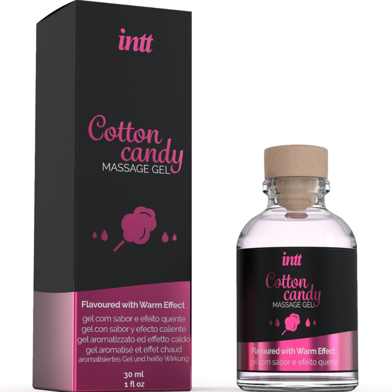 INTT MASSAGE & ORAL SEX - MASSAGE GEL WITH COTTON CANDY FLAVOR AND HEATING EFFECT - Amore24
