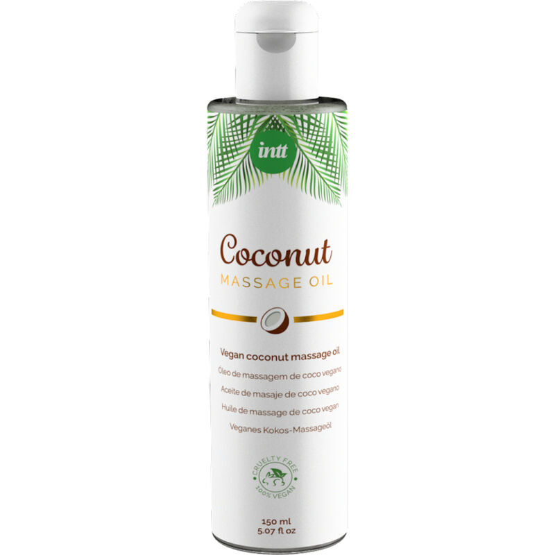 INTT - SWEET VEGAN MASSAGE OIL WITH RELAXING COCONUT FLAVORED - Amore24
