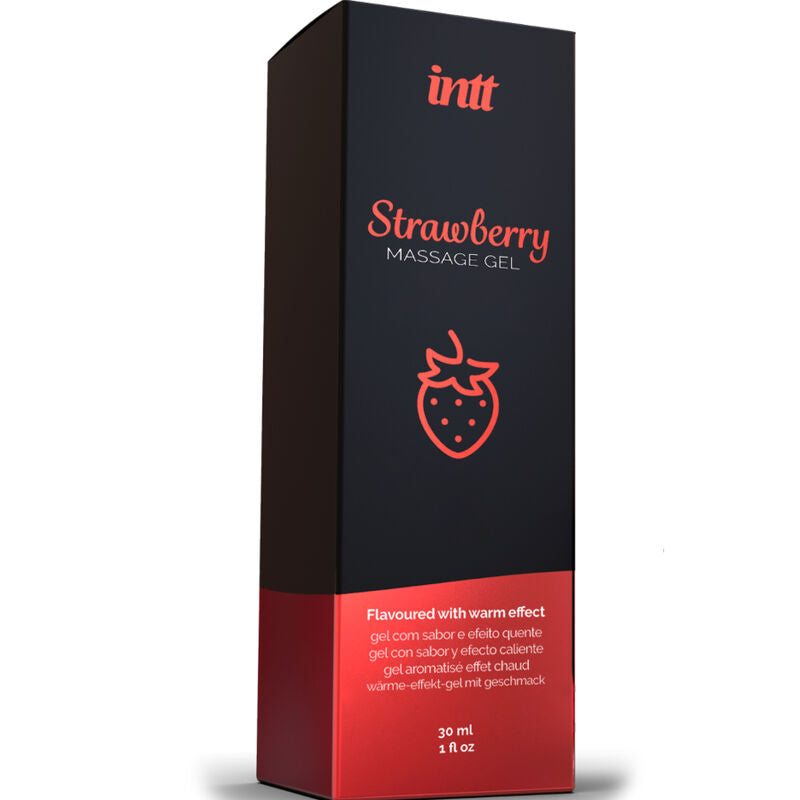 INTT MASSAGE & ORAL SEX - HOT EFFECT STRAWBERRY FLAVOR MASSAGE GEL - Amore24
