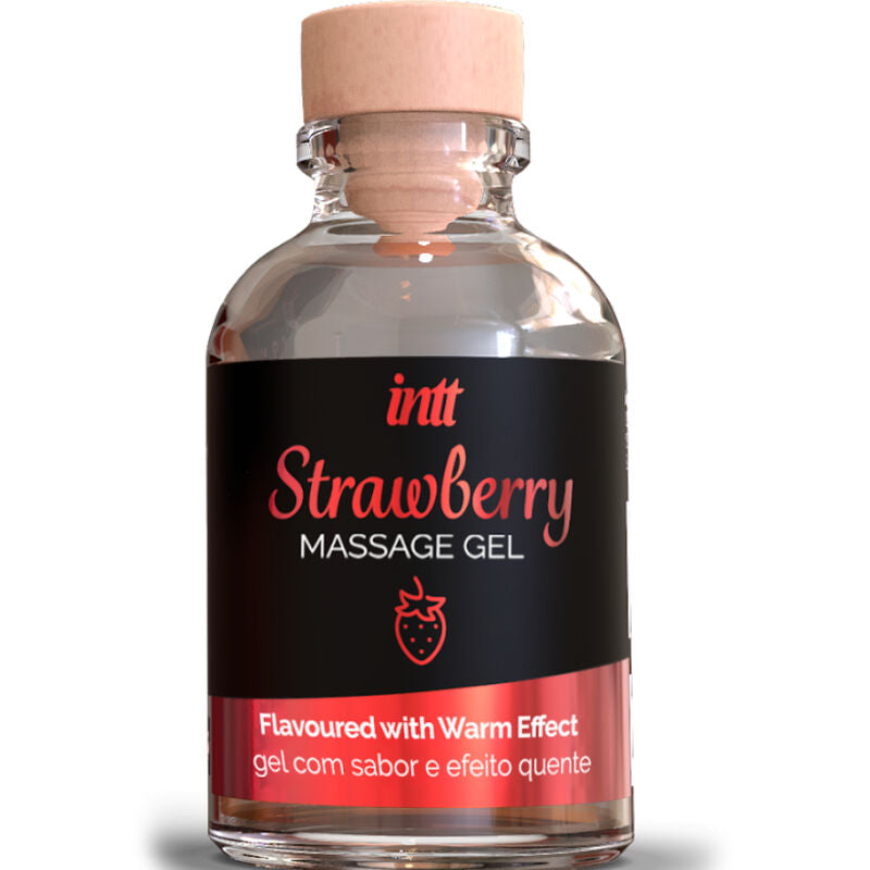 INTT MASSAGE & ORAL SEX - HOT EFFECT STRAWBERRY FLAVOR MASSAGE GEL - Amore24