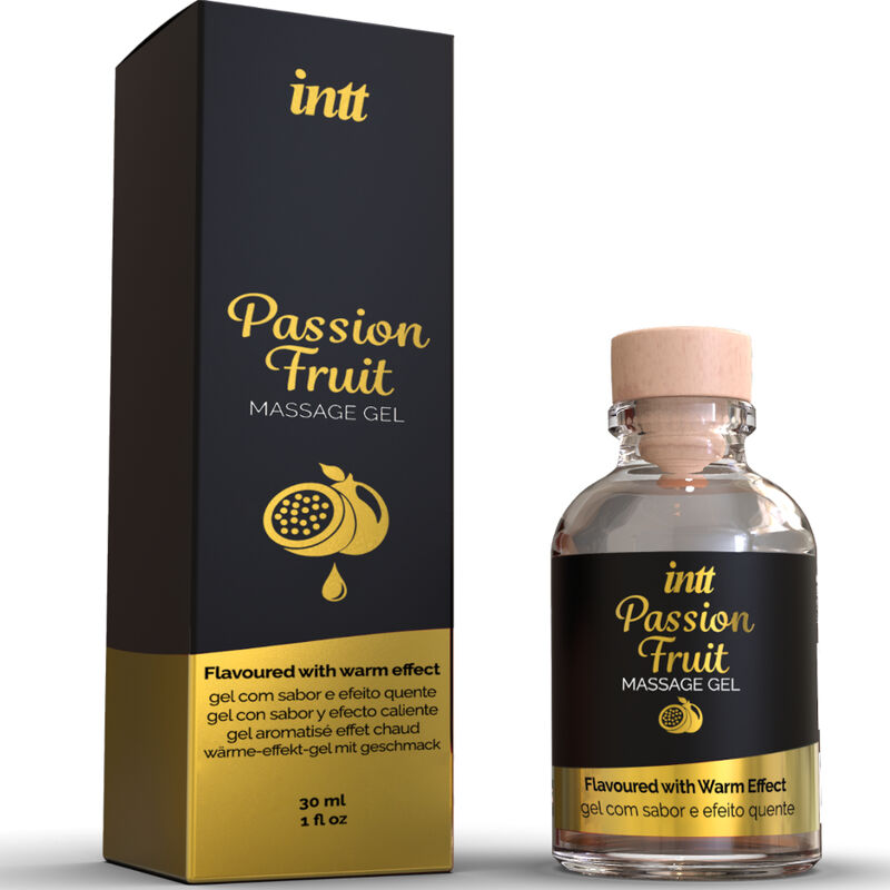 INTT MASSAGE & ORAL SEX - PASSION FRUIT FLAVORED MASSAGE GEL WITH HEAT EFFECT - Amore24