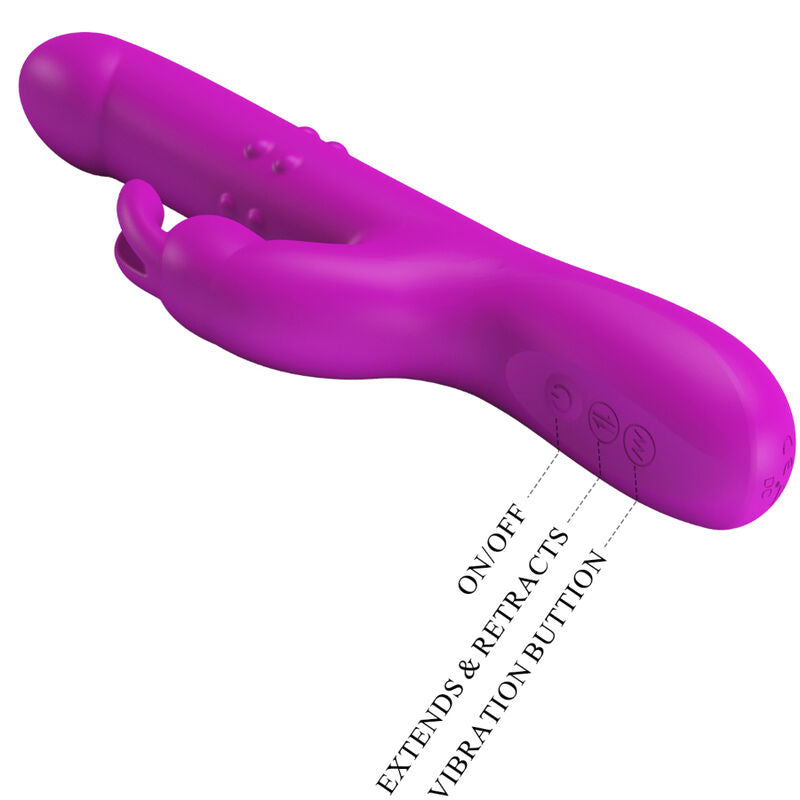 PRETTY LOVE - REESE VIBRATOR WITH PURPLE ROTATION - Amore24