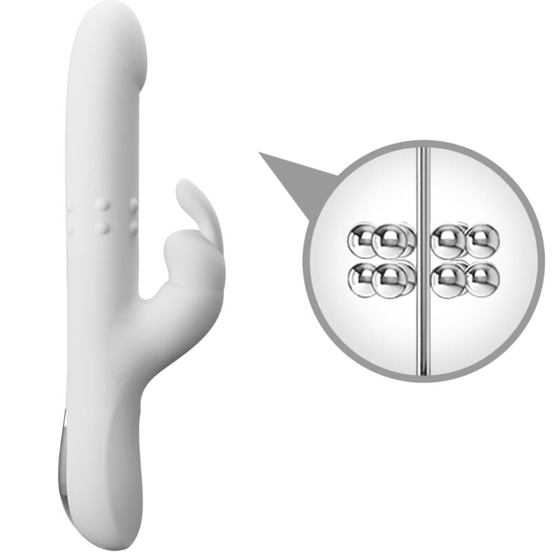 PRETTY LOVE - REESE VIBRATOR WITH SILVER ROTATION - Amore24