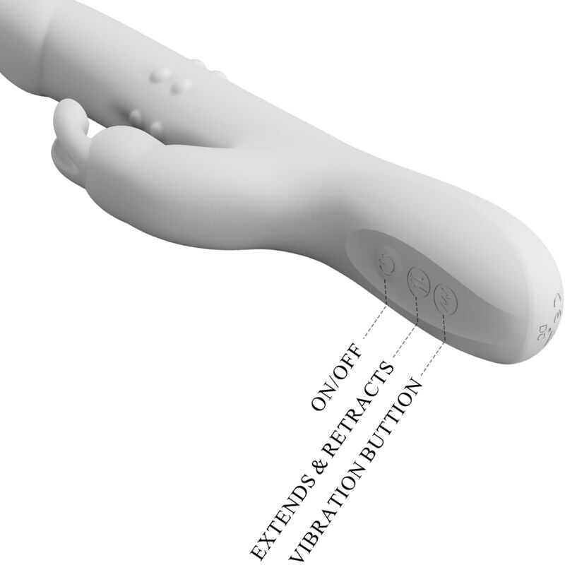PRETTY LOVE - REESE VIBRATOR WITH SILVER ROTATION - Amore24