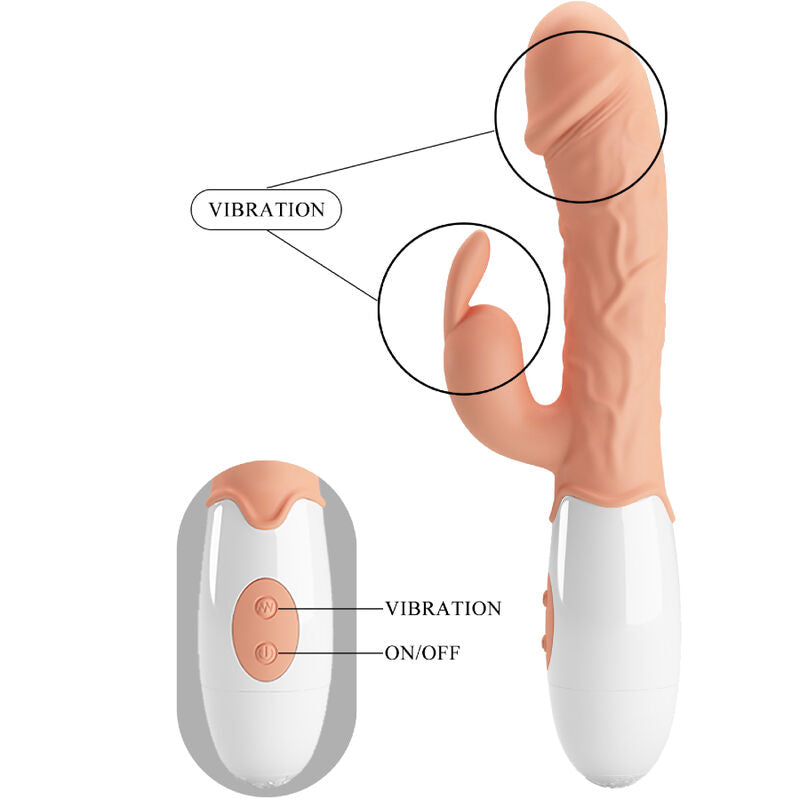 PRETTY LOVE - EASTER BUNNY VIBRATOR WITH STIMULATOR - Amore24
