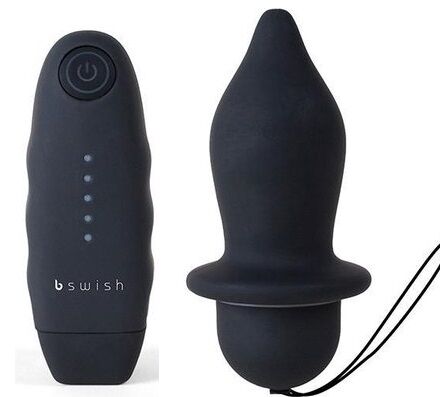 B SWISH - BFILLED CLASSIC VIBRATING PLUG BLACK - Amore24