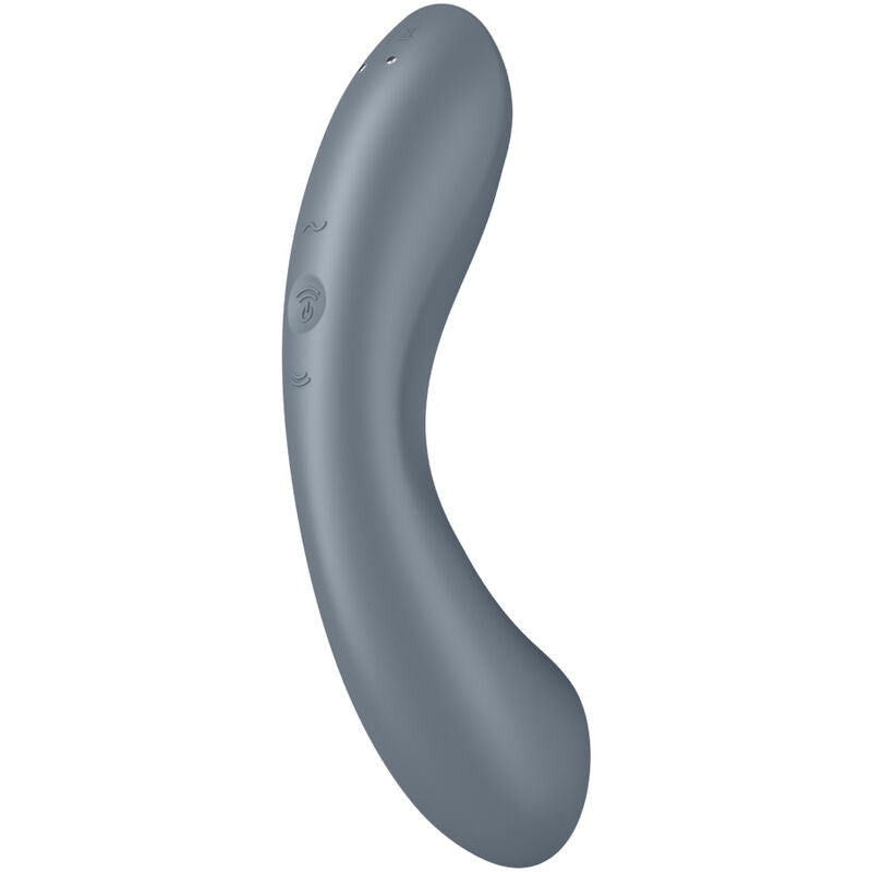 SATISFYER - CURVE TRINITY 1 AIR PULSE VIBRATION GREY - Amore24