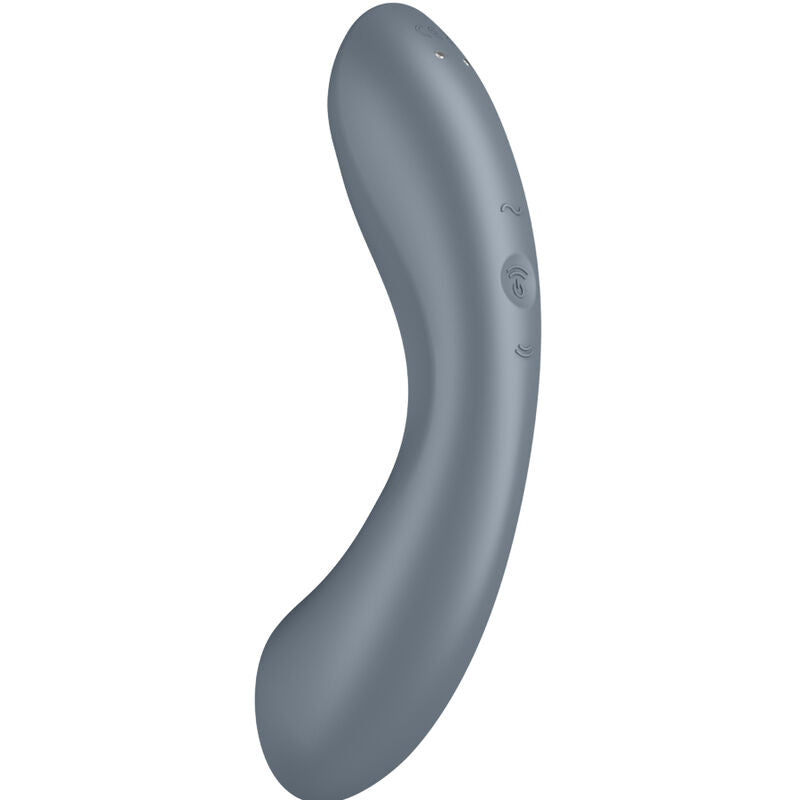 SATISFYER - CURVE TRINITY 1 AIR PULSE VIBRATION GREY - Amore24
