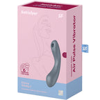 SATISFYER - CURVE TRINITY 1 AIR PULSE VIBRATION GREY - Amore24