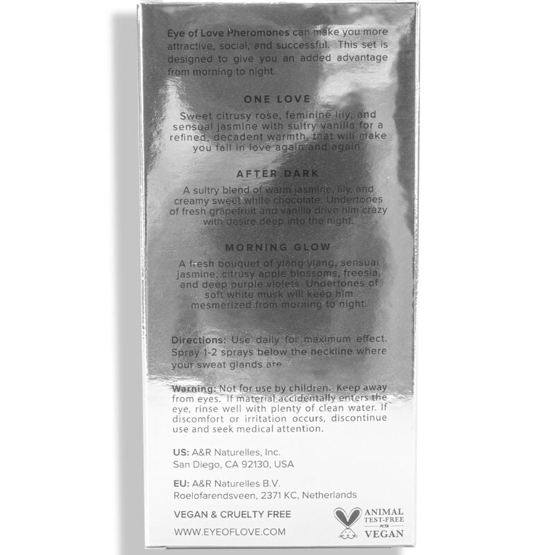 EYE OF LOVE - EOL PHR PARFUM 10 ML SET/3 - MORNING GLOW, ONE LOVE, AFTER DARK - Amore24