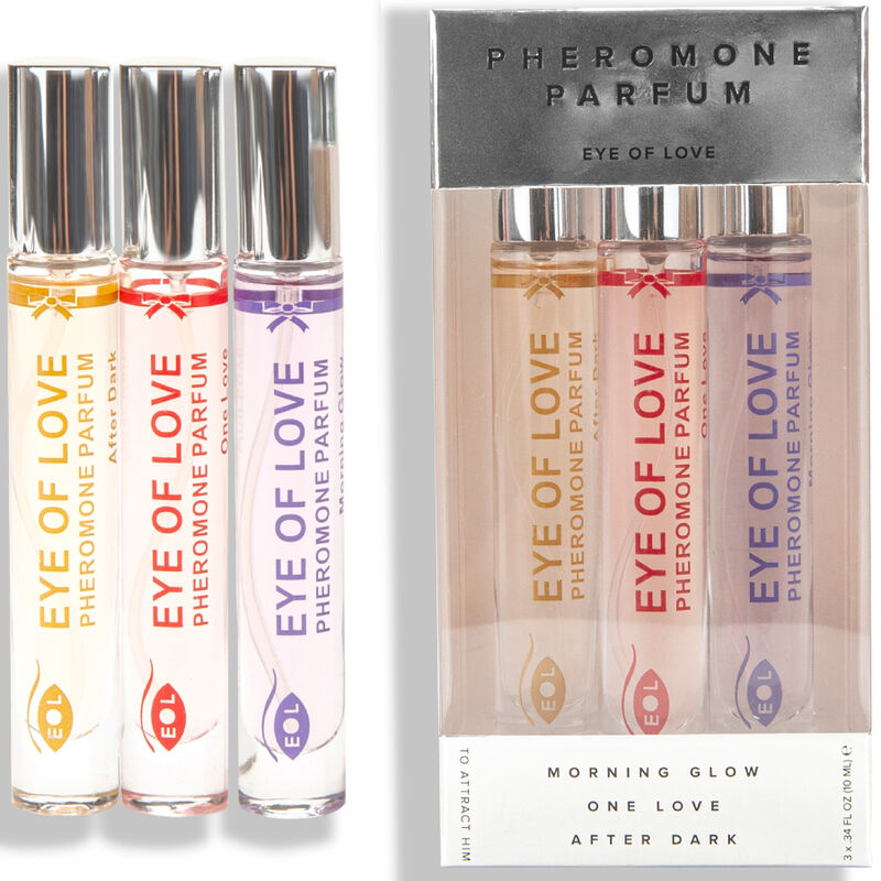 EYE OF LOVE - EOL PHR PARFUM 10 ML SET/3 - MORNING GLOW, ONE LOVE, AFTER DARK - Amore24