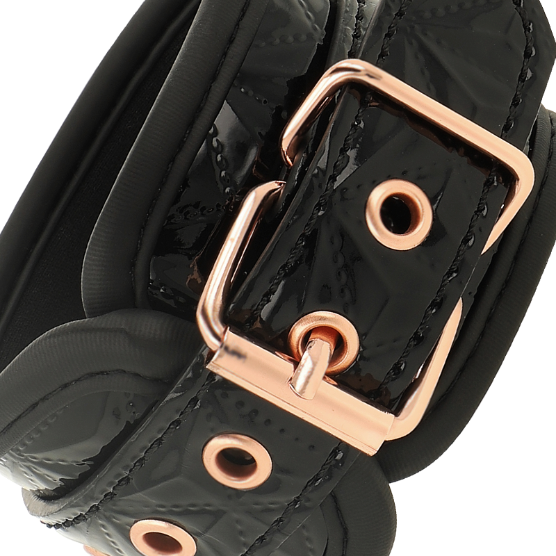 COQUETTE CHIC DESIRE - BLACK EDITION PREMIUM HANDCUFFS WITH NEOPRENE LINING - Amore24
