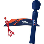 FUN FACTORY - VIM SILICONE RECHARGEABLE VIBRATING WEIGHTED RUMBLE WAND SUNRISE ORANGE - Amore24