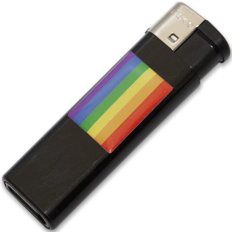PRIDE - LIGHTER BLACK WITH LGBT FLAG - Amore24