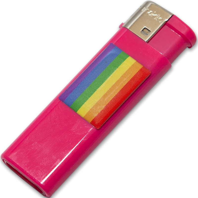 PRIDE - LIGHTER FUSCIA WITH LGBT FLAG - Amore24
