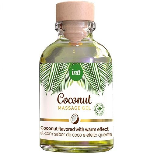 INTT - VEGAN MASSAGE GEL WITH COCONUT FLAVOR AND HEATING EFFECT - Amore24
