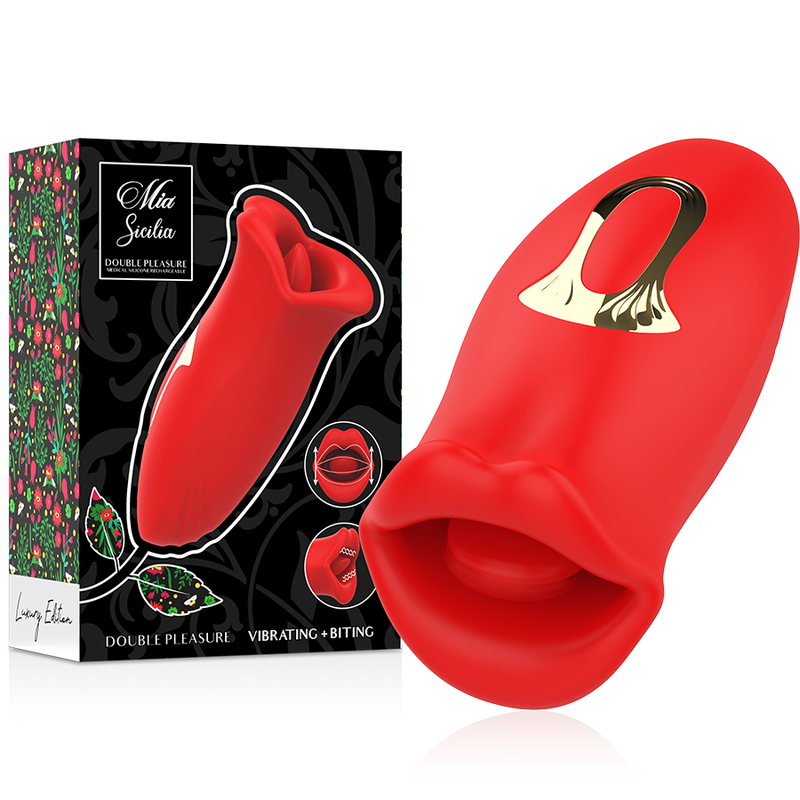 MIA - SICILIA DOUBLE PLEASURE VIBRATING + BITING - Amore24
