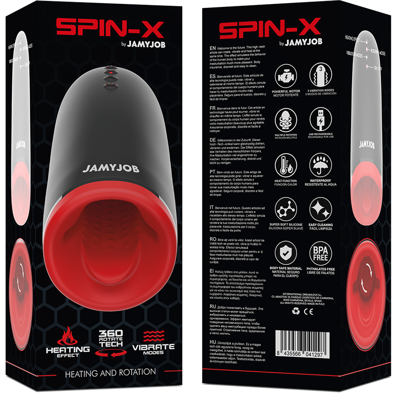JAMYJOB - SPIN-X HEATING AND ROTATION MASTURBATOR - Amore24