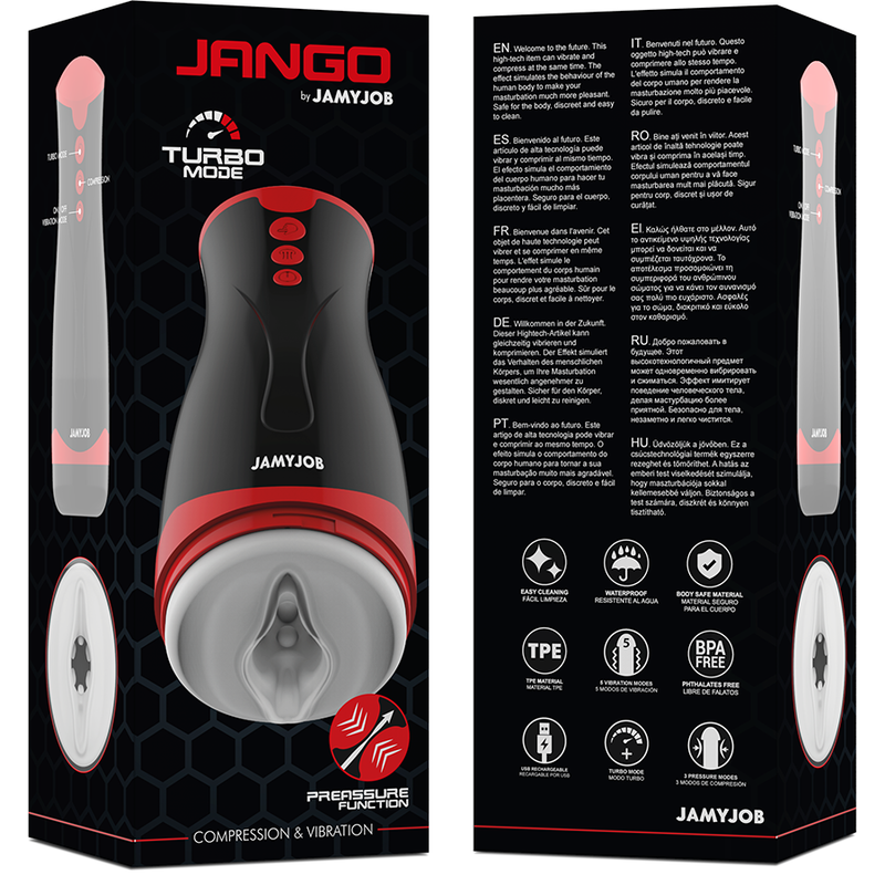 JAMYJOB - JANGO COMPRESSION AND VIBRATION MASTURBATOR - Amore24
