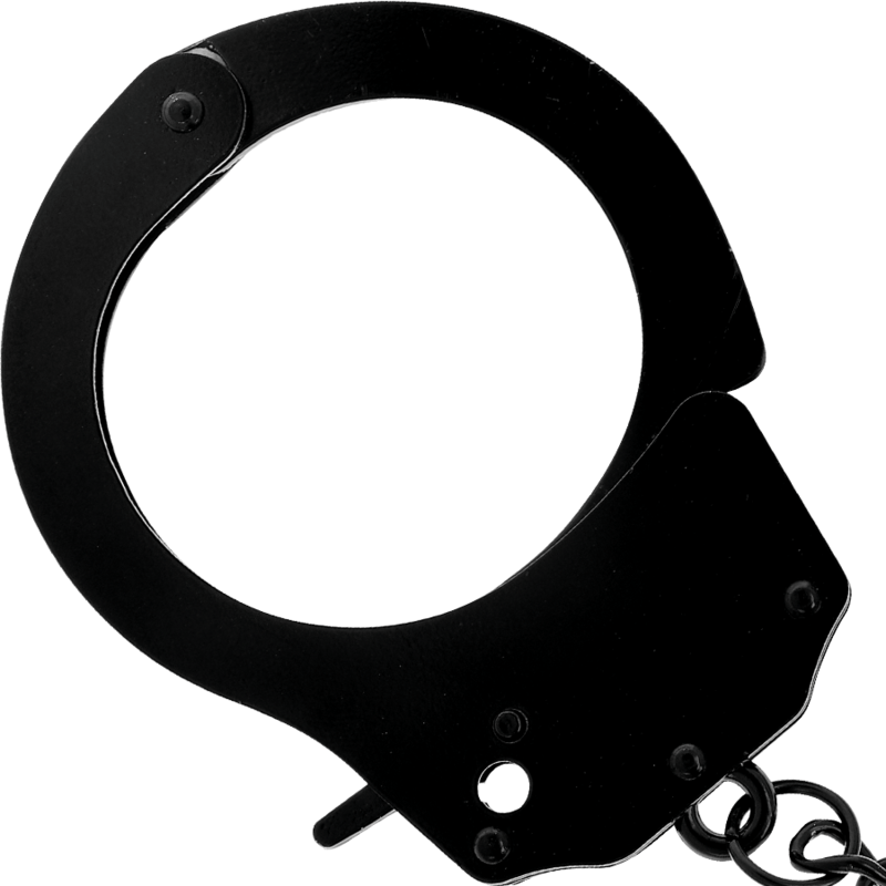 DARKNESS - METAL HANDCUFFS FOR BLACK HANDS - Amore24