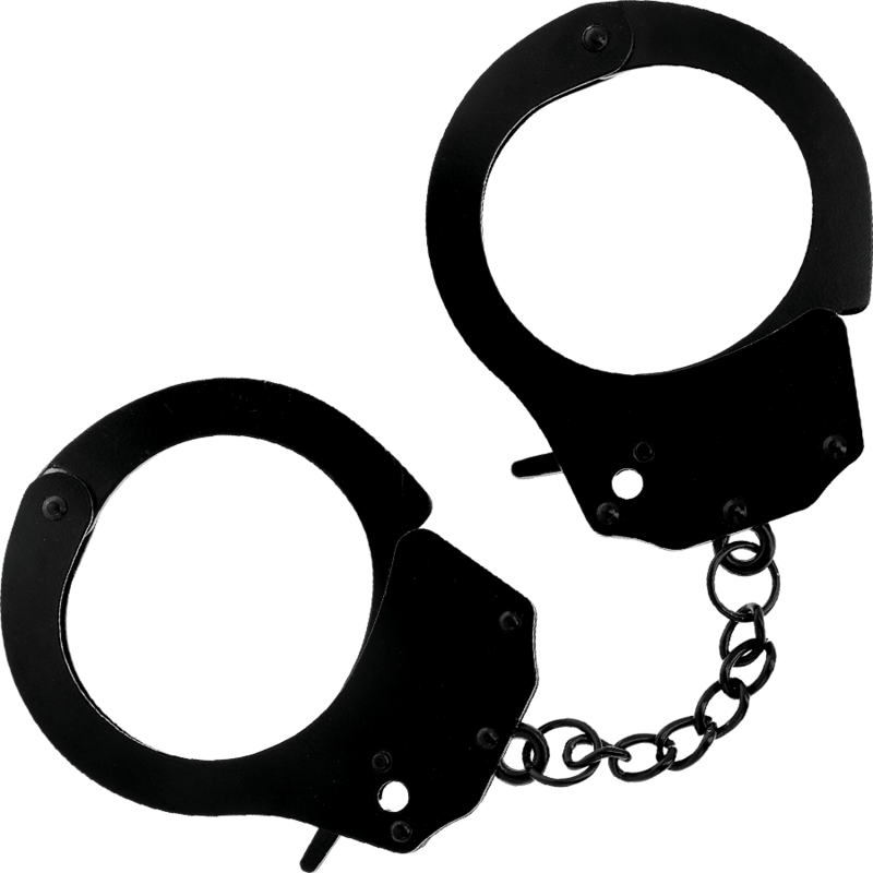 DARKNESS - METAL HANDCUFFS FOR BLACK HANDS - Amore24
