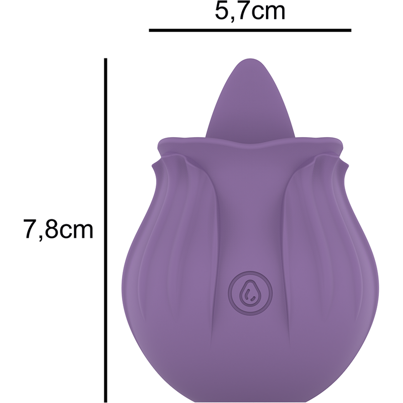 INTENSE - VIOLET CL TORIS STIMULATOR 10 VIBRATIONS LILAC - Amore24