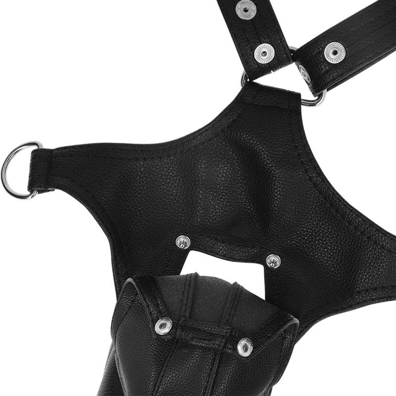 FETISH SUBMISSIVE ATTITUDE - MENS V-SHAPED ECO-LEATHER HARNESS - Amore24