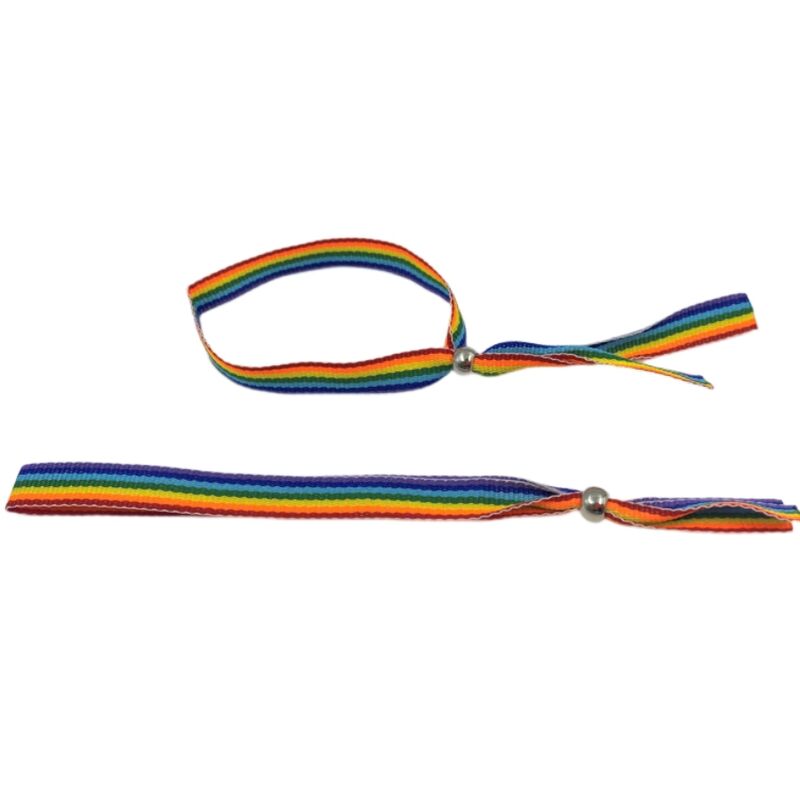 PRIDE - LGBT FLAG SILVER BALL BRACELET - Amore24