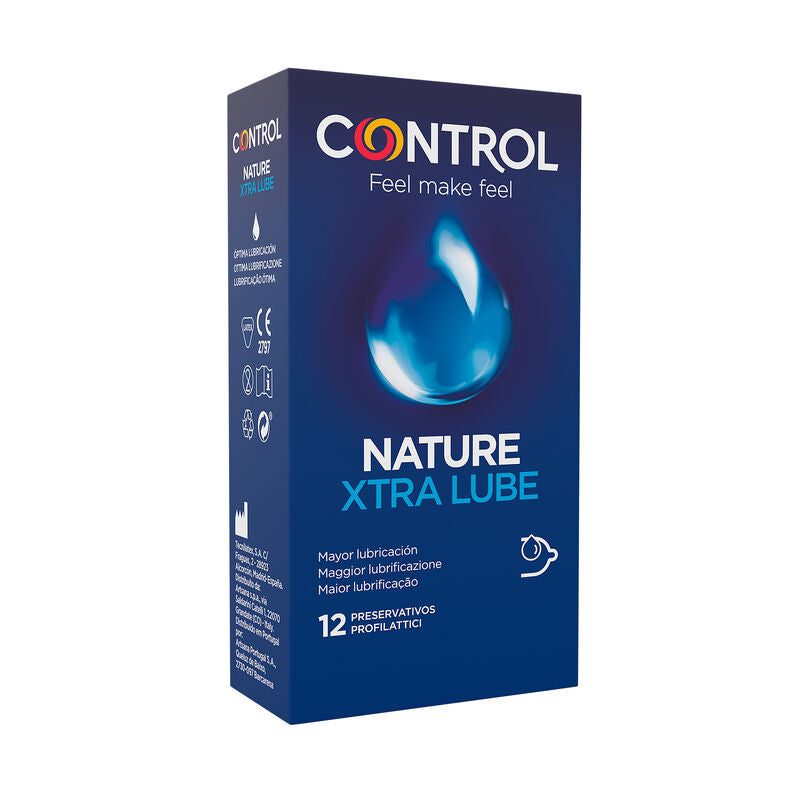 CONTROL - ADAPTA NATURE EXTRALUBE CONDOMS 12 UNITS - Amore24