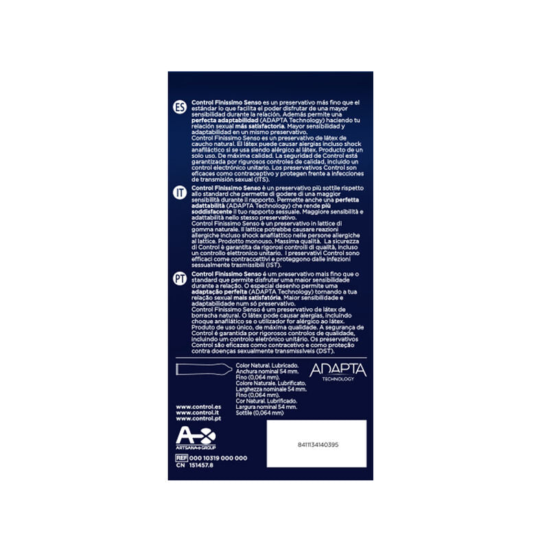 CONTROL - ADAPTA CONDOMS 24 UNITS - Amore24
