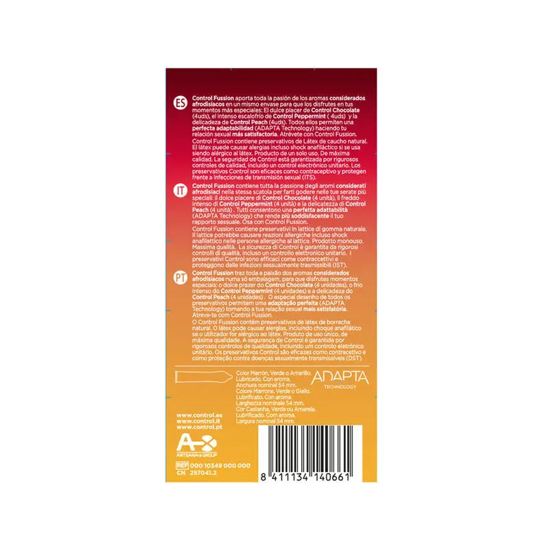 CONTROL - FUSSION CONDOMS 12 UNITS - Amore24