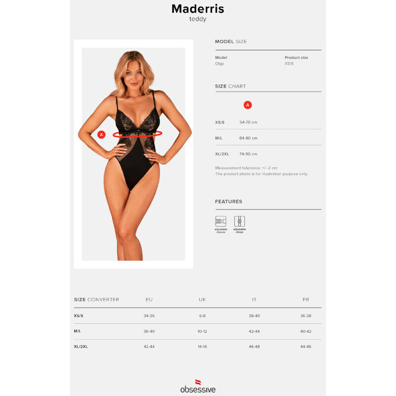 OBSESSIVE - MADERRIS TEDDY XS/S - Amore24
