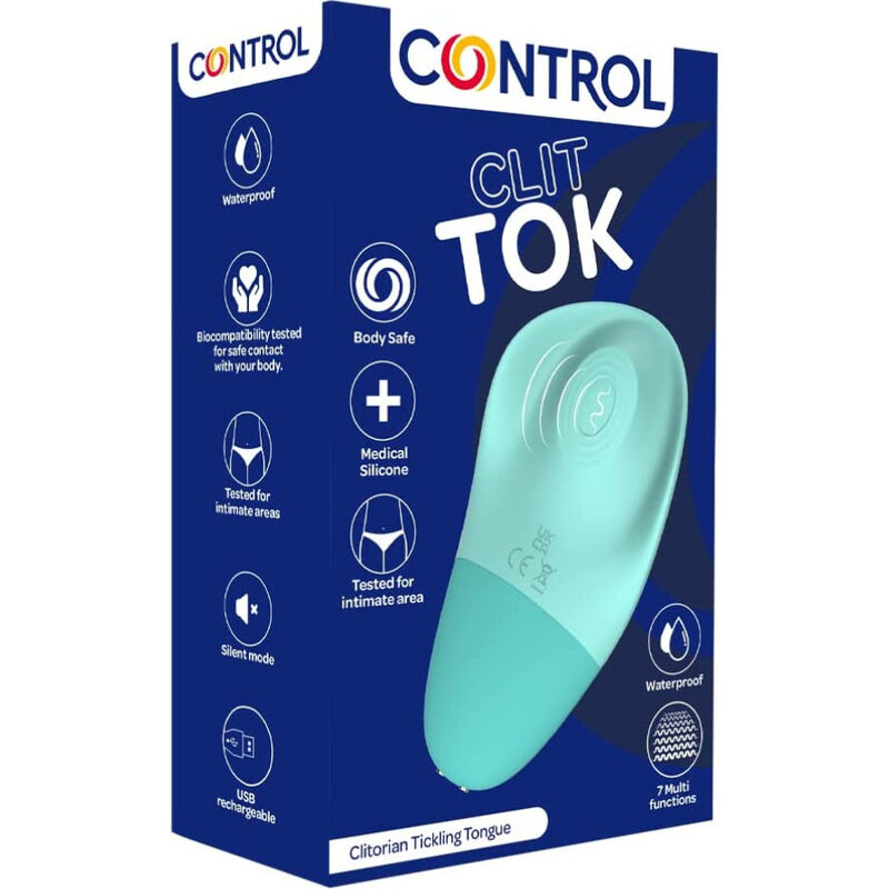 CONTROL - CLIT TOK RECHARGEABLE CLITORIS STIMULATOR TONGUE - Amore24