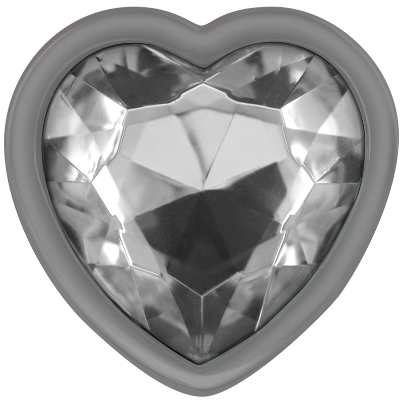 INTENSE - WHITE HEART ALUMINUM METAL ANAL PLUG SIZE S - Amore24