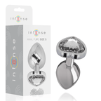 INTENSE - WHITE HEART ALUMINUM METAL ANAL PLUG SIZE S - Amore24