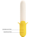 PRETTY LOVE - BANANA GEEK SUPER POWER 7 VIBRATIONS UP&DOWN SILICONE BLACK - Amore24