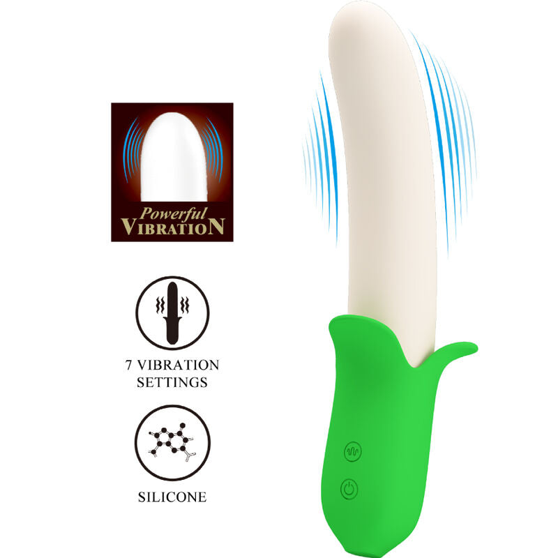 PRETTY LOVE - BANANA KNIGHT SUPER POWER 7 SILICONE VIBRATIONS - Amore24