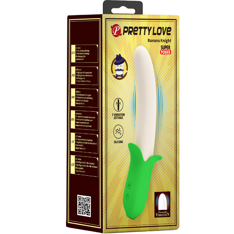 PRETTY LOVE - BANANA KNIGHT SUPER POWER 7 SILICONE VIBRATIONS - Amore24