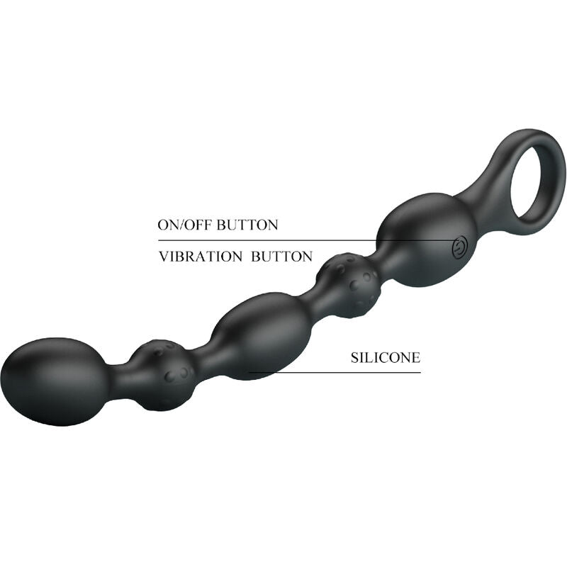 PRETTY LOVE - VAN ANAL BALLS 10 VIBRATIONS RECHARGEABLE SILICONE - Amore24