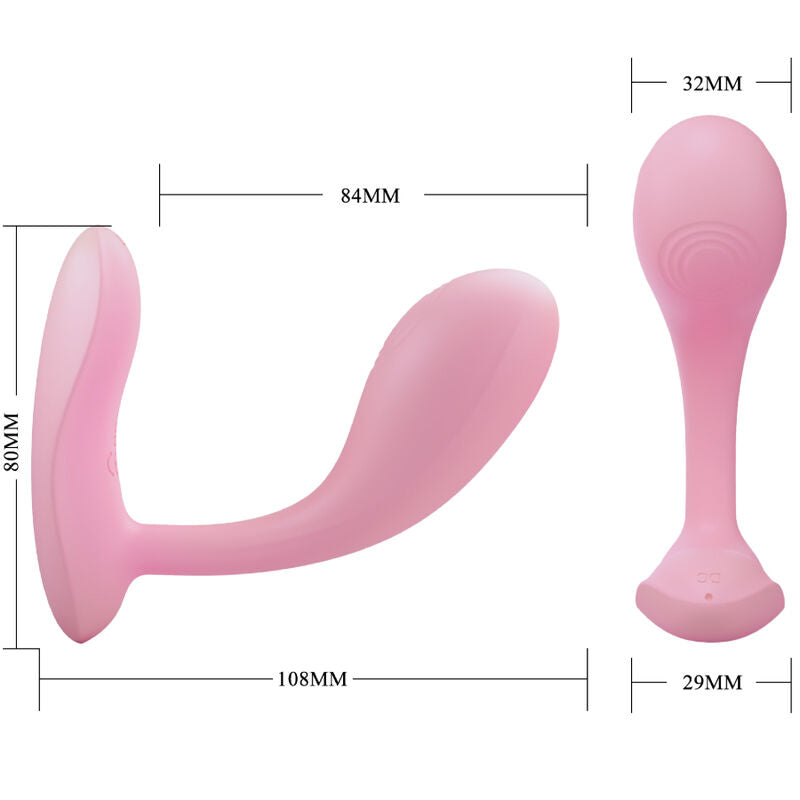 PRETTY LOVE - BAIRD G-SPOT 12 VIBRATIONS RECHARGEABLE PINK APP - Amore24