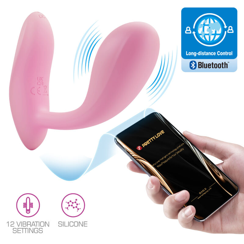 PRETTY LOVE - BAIRD G-SPOT 12 VIBRATIONS RECHARGEABLE PINK APP - Amore24