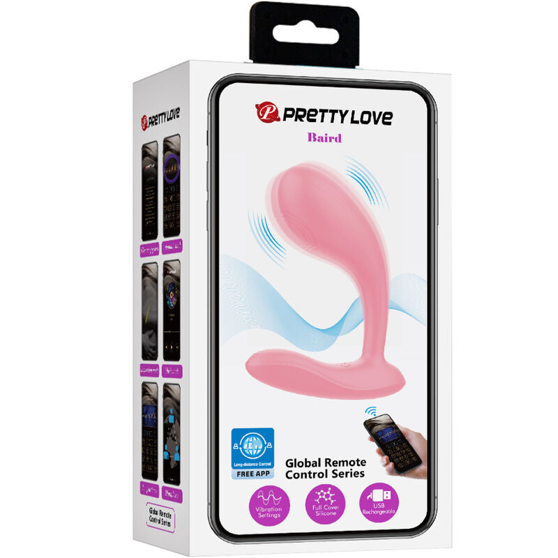 PRETTY LOVE - BAIRD G-SPOT 12 VIBRATIONS RECHARGEABLE PINK APP - Amore24